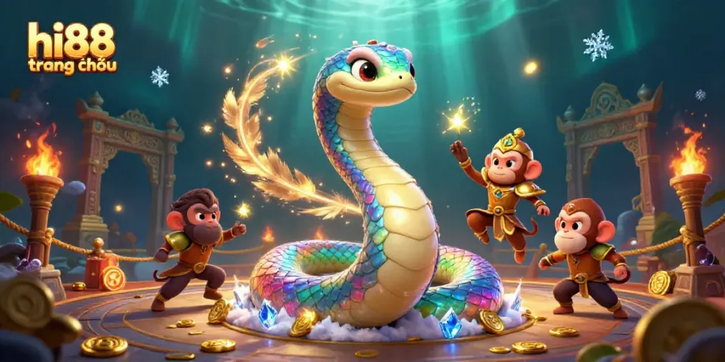 Khám phá hi88 trang chủ với hình ảnh sinh động từ một thế giới cờ bạc đầy màu sắc và biểu tượng.