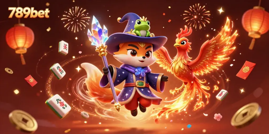 Experience the thrill of gaming with 789bet in this vibrant 3D illustration showcasing magical casino elements.