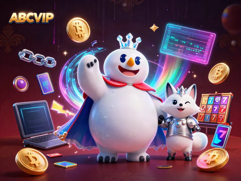 Engage with ABCVIP's thrilling slots and crypto games, featuring our royal polar bear and snow fox companions.