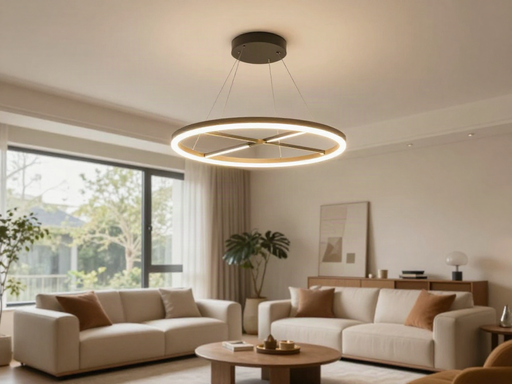Lustre dormitor moderne prezentate de un designer de interior în setting cald și primitor.