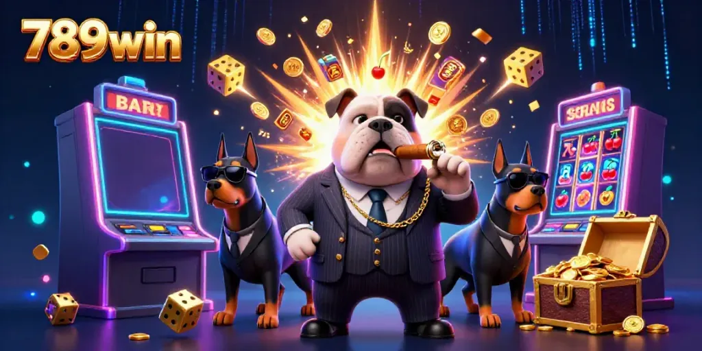 Experience thrilling action with 789win's vibrant casino scene featuring cartoon characters and jackpot excitement.
