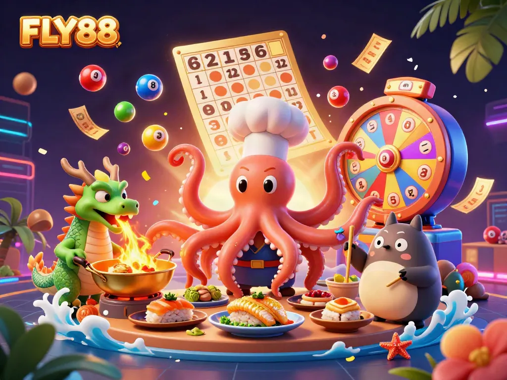 Experience exhilarating gameplay at FLY88 with vibrant casino-themed characters and rich elements.